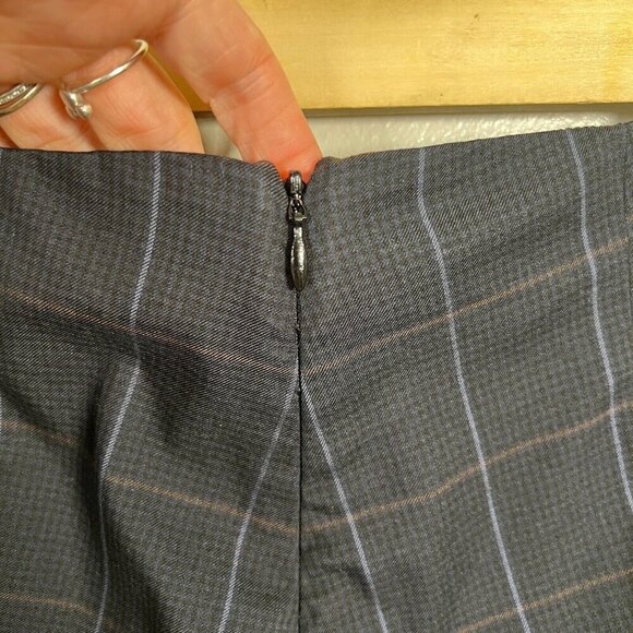 Rag & Bone Simone Plaid Pants Size 2 Blue High Rise High Waist Slim Fit Preppy - Picture 7 of 10